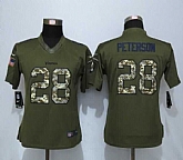 Women Nike Limited Minnesota Vikings #28 Peterson Green Salute To Service Jersey,baseball caps,new era cap wholesale,wholesale hats
